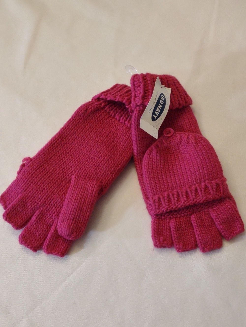 NWT Old Navy Convertible Gloves/Mittens - Hot Pink